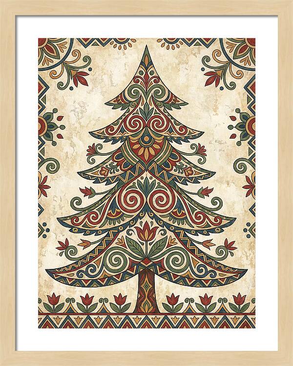 Folk Art Fir Tree