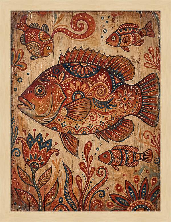 Folk Art Fish