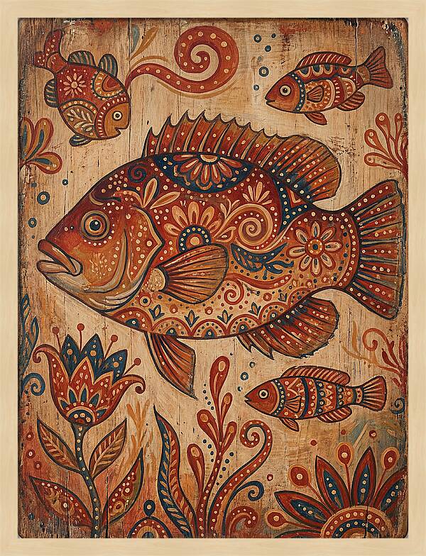 Folk Art Fish