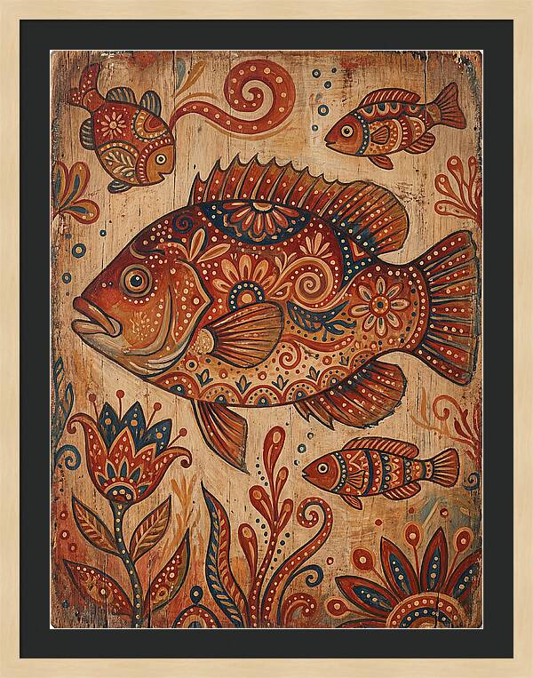 Folk Art Fish