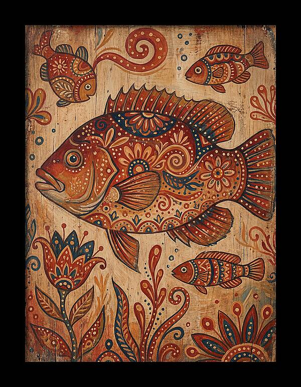 Folk Art Fish