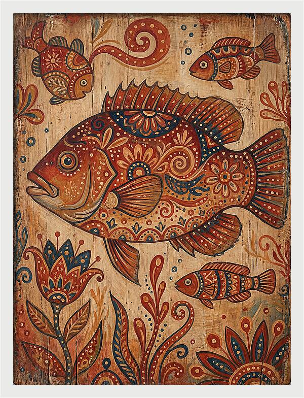 Folk Art Fish