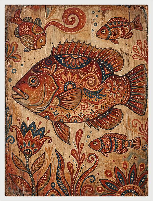 Folk Art Fish