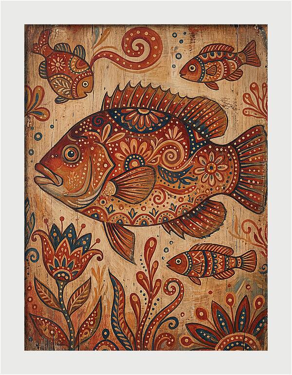 Folk Art Fish