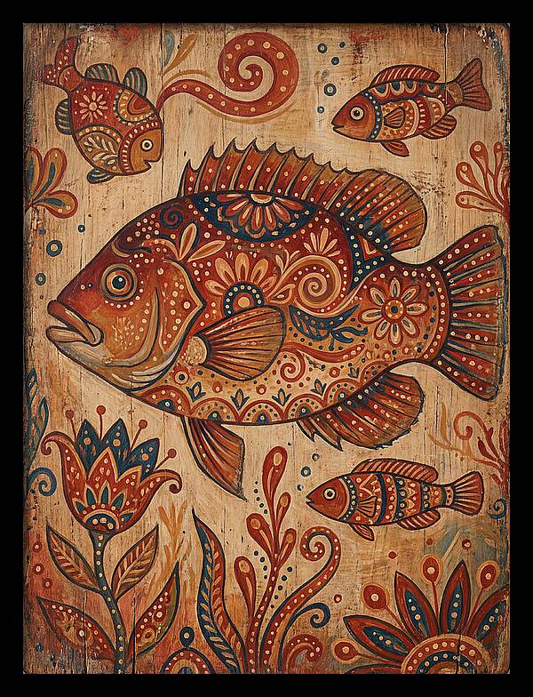 Folk Art Fish