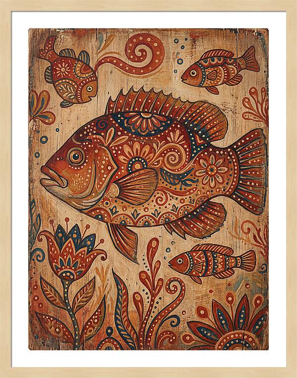 Folk Art Fish