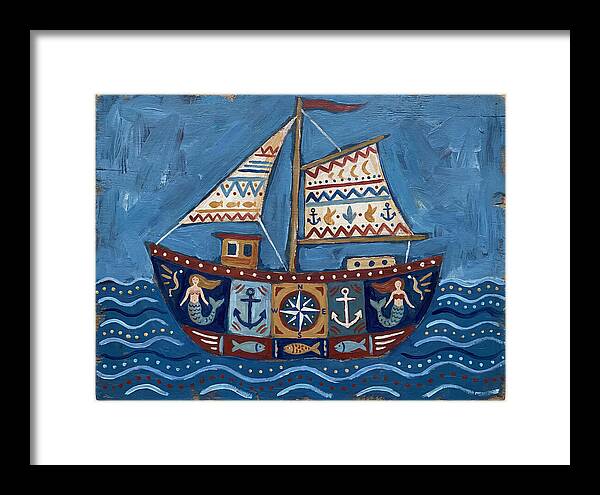 Folk Art Fishing Boat