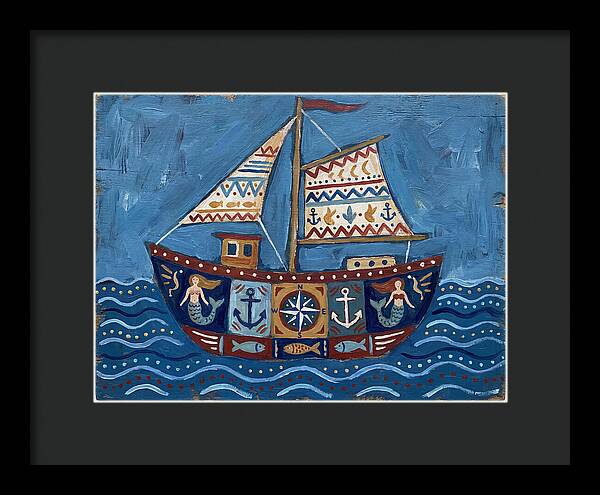 Folk Art Fishing Boat