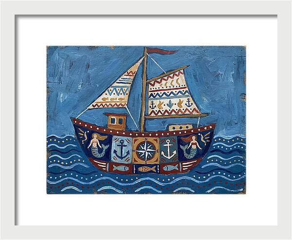 Folk Art Fishing Boat