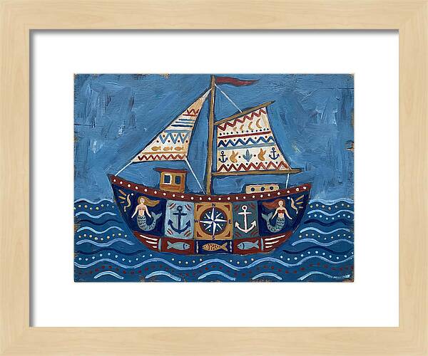 Folk Art Fishing Boat