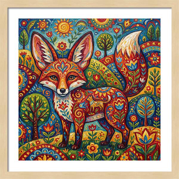 Folk Art Fox
