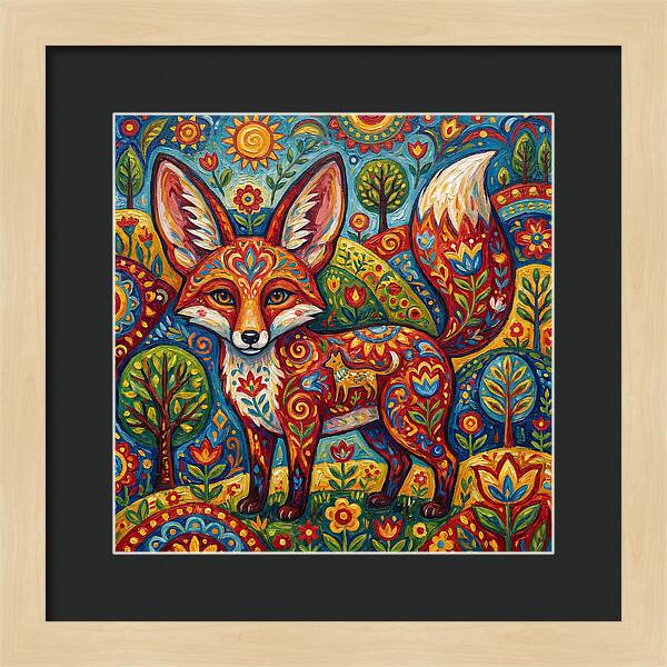 Folk Art Fox