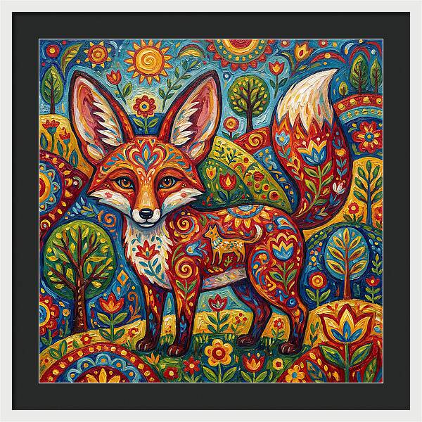 Folk Art Fox