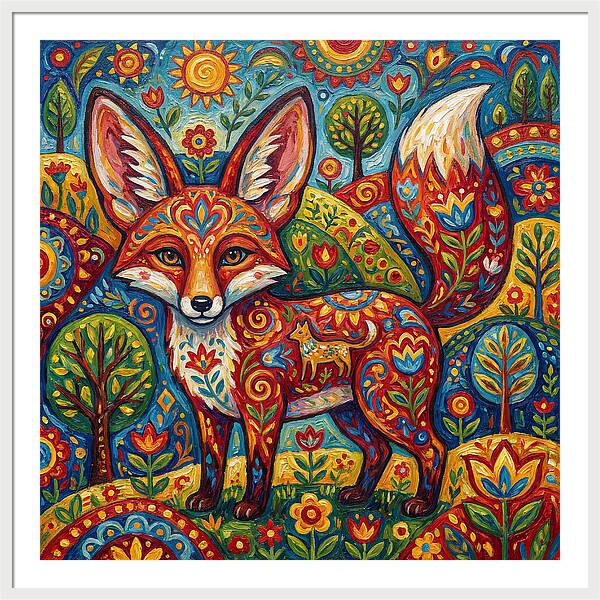 Folk Art Fox
