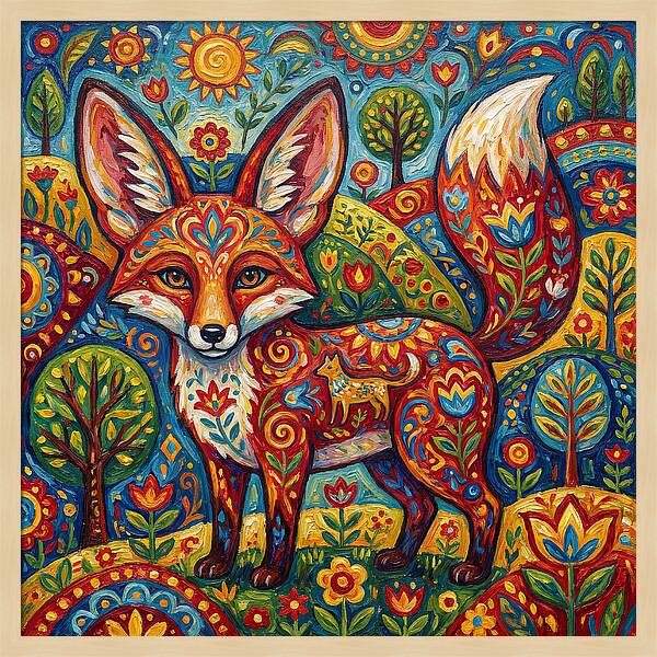 Folk Art Fox