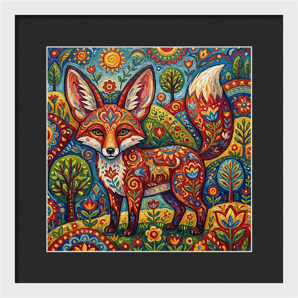 Folk Art Fox