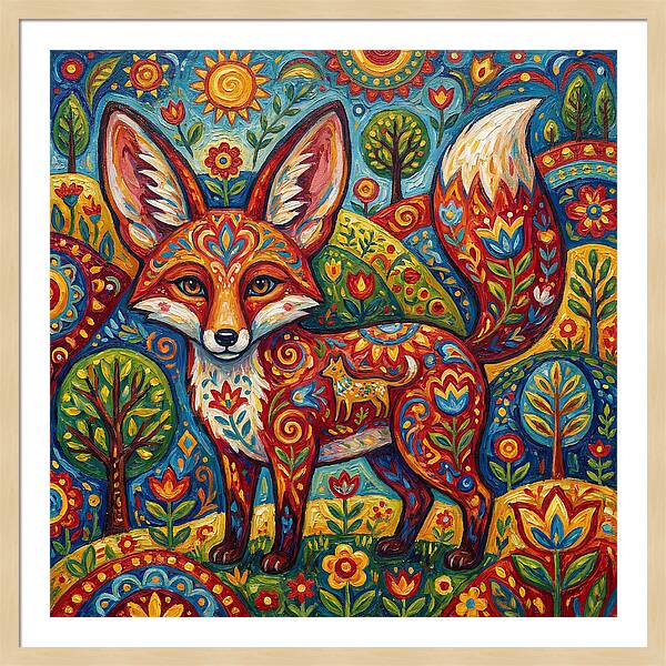 Folk Art Fox