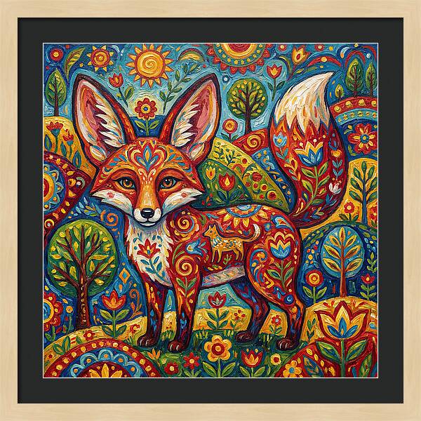 Folk Art Fox