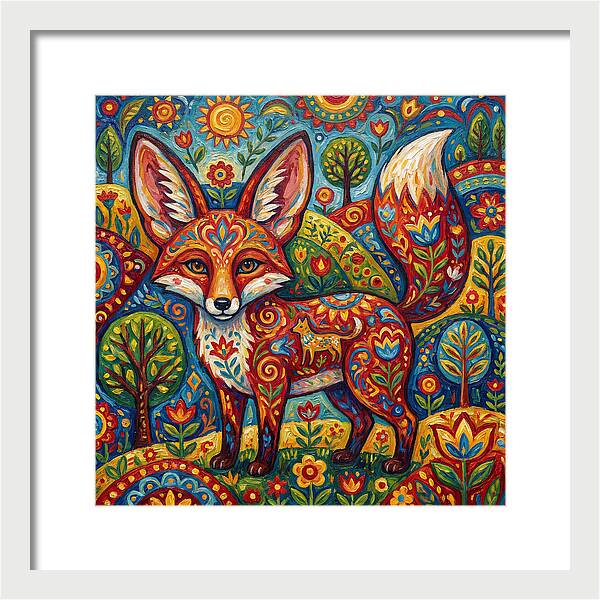 Folk Art Fox