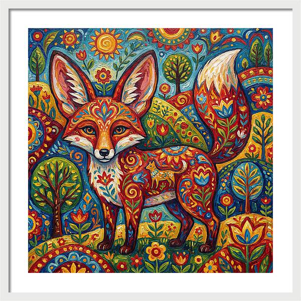 Folk Art Fox