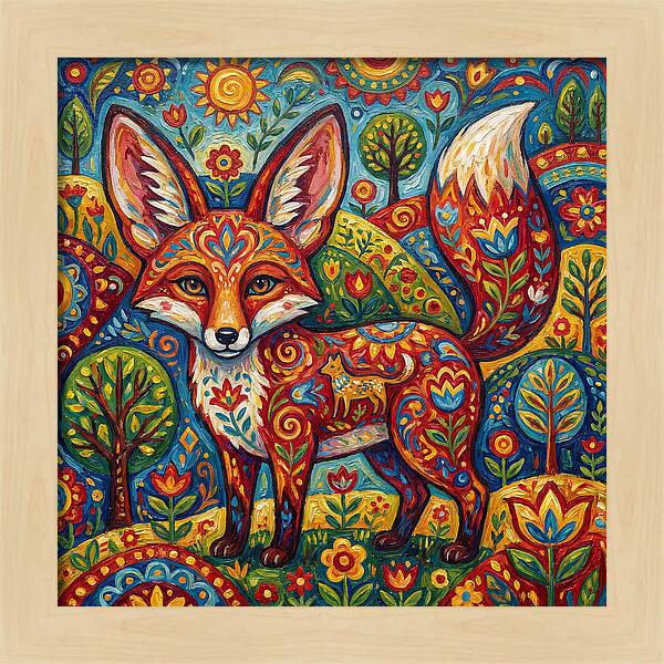 Folk Art Fox