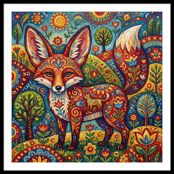 Folk Art Fox