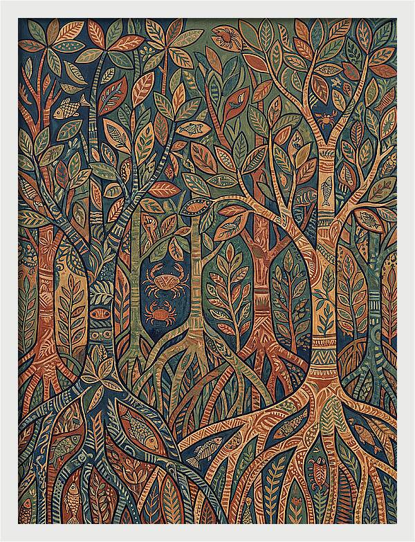 Folk Art In Mangrove Forest