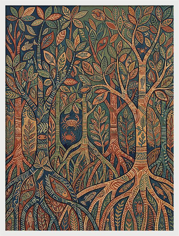 Folk Art In Mangrove Forest