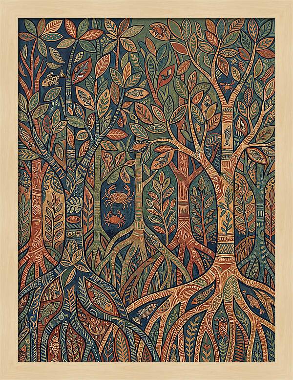Folk Art In Mangrove Forest