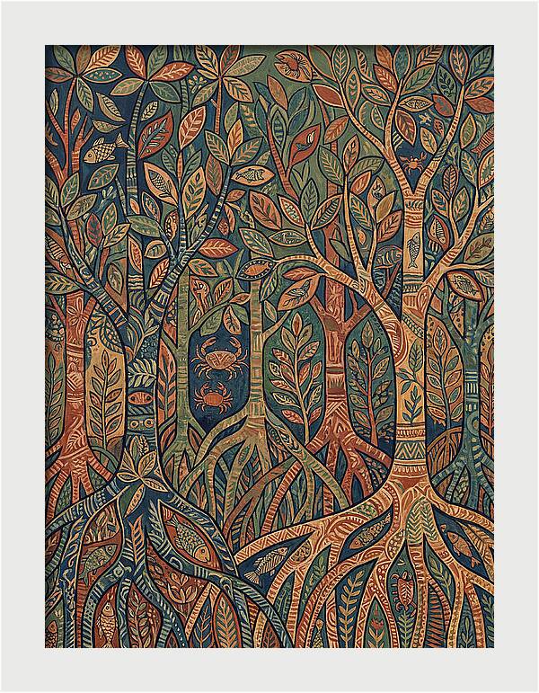 Folk Art In Mangrove Forest