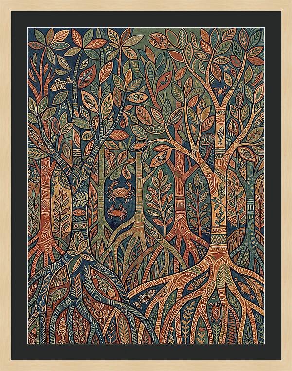 Folk Art In Mangrove Forest