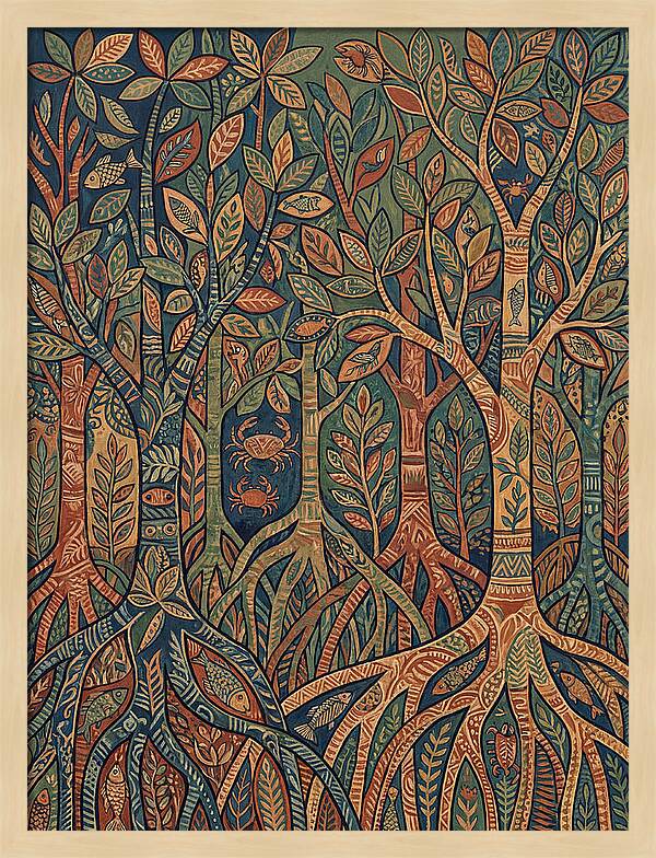 Folk Art In Mangrove Forest