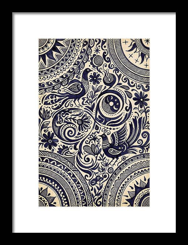 Folk Art Ink Pattern
