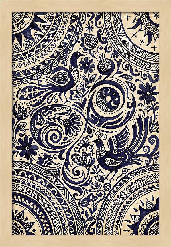 Folk Art Ink Pattern