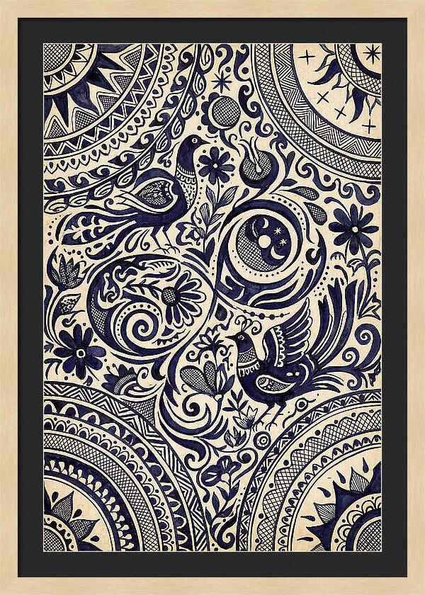 Folk Art Ink Pattern