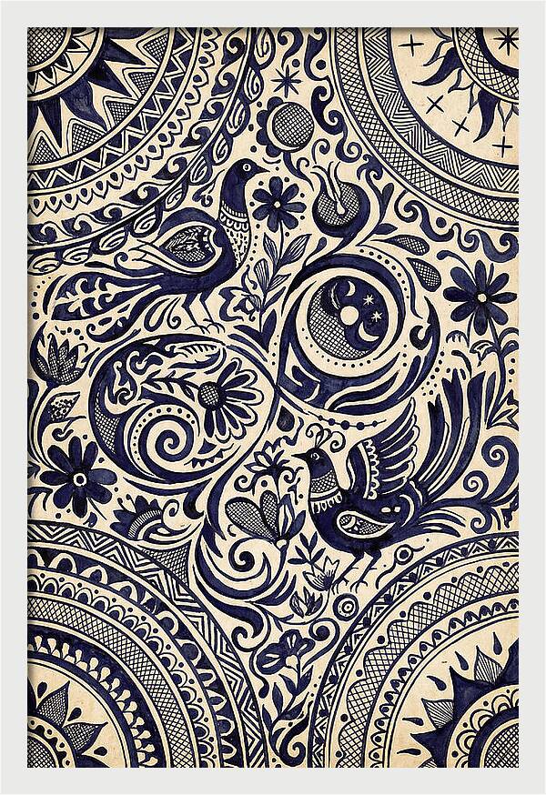 Folk Art Ink Pattern