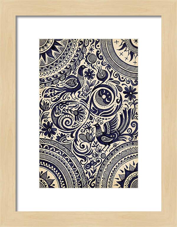 Folk Art Ink Pattern