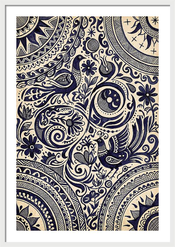 Folk Art Ink Pattern