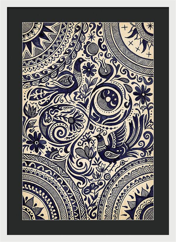 Folk Art Ink Pattern