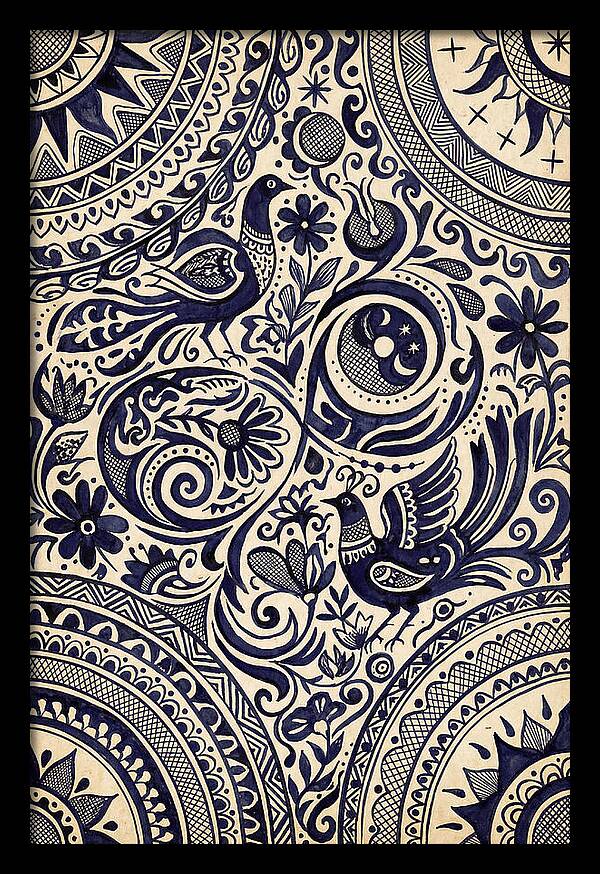 Folk Art Ink Pattern