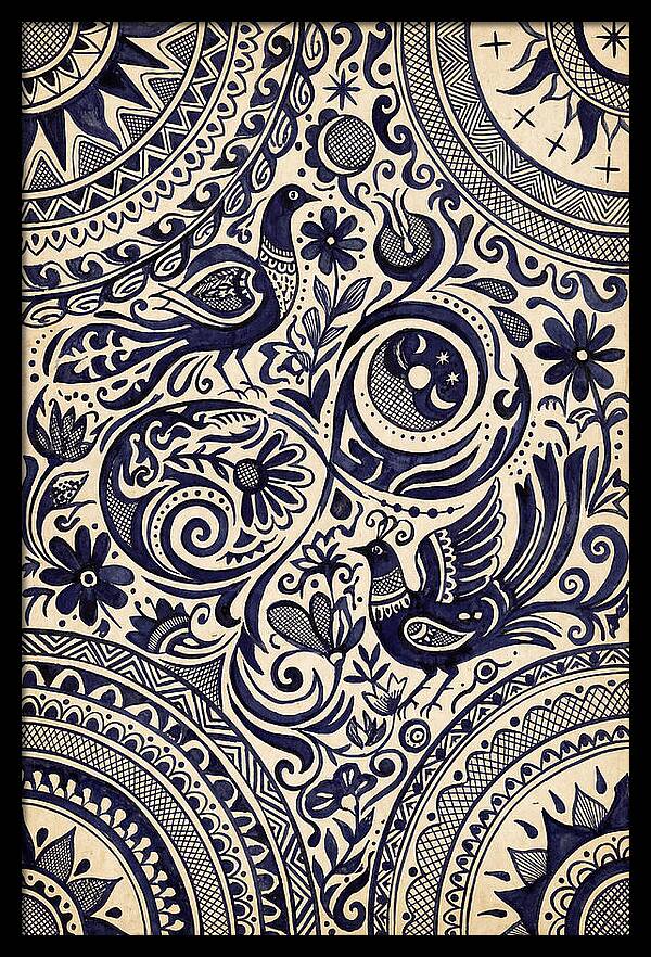 Folk Art Ink Pattern