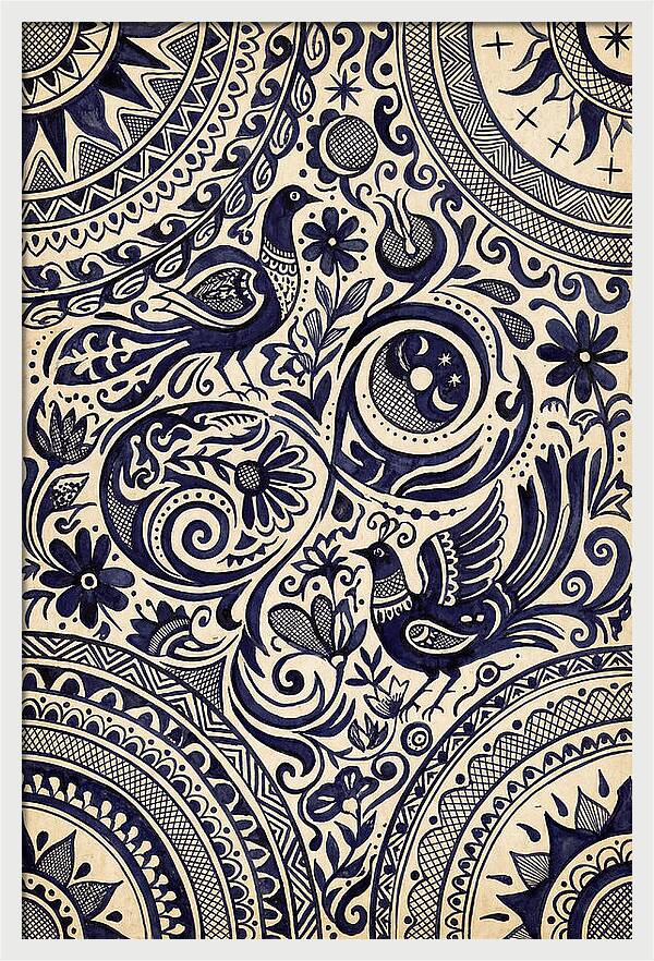 Folk Art Ink Pattern
