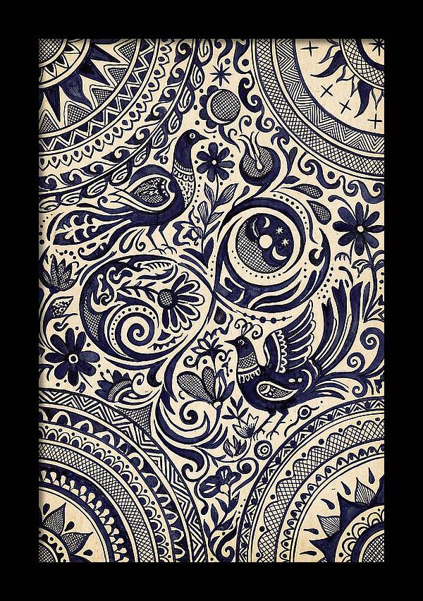 Folk Art Ink Pattern