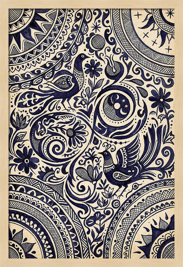 Folk Art Ink Pattern