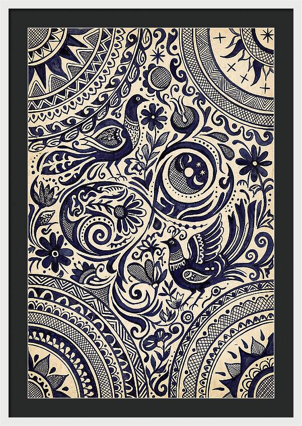 Folk Art Ink Pattern