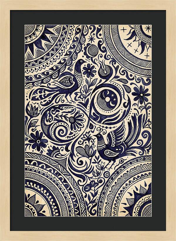 Folk Art Ink Pattern
