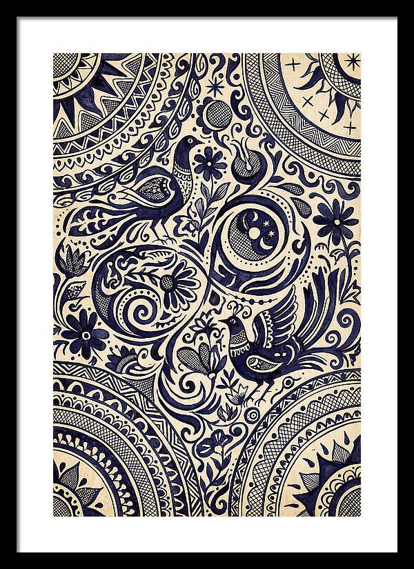 Folk Art Ink Pattern