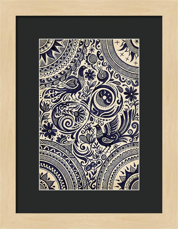 Folk Art Ink Pattern
