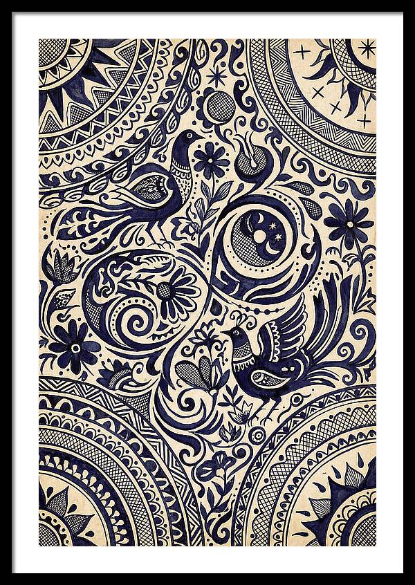 Folk Art Ink Pattern