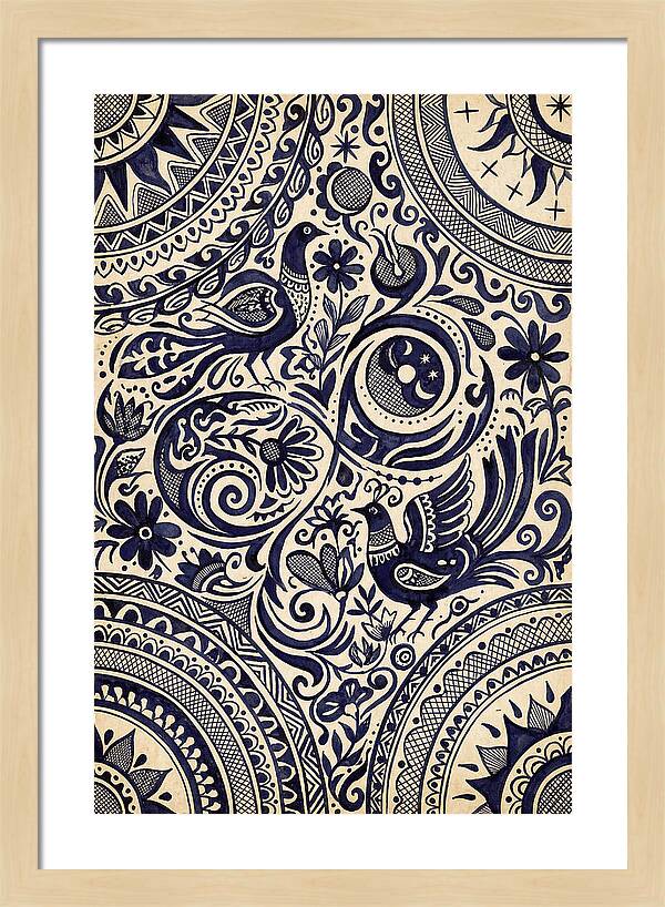Folk Art Ink Pattern